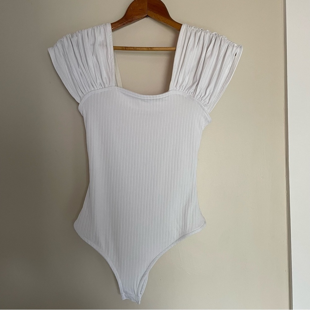 NWT Free People white tank bodysuit